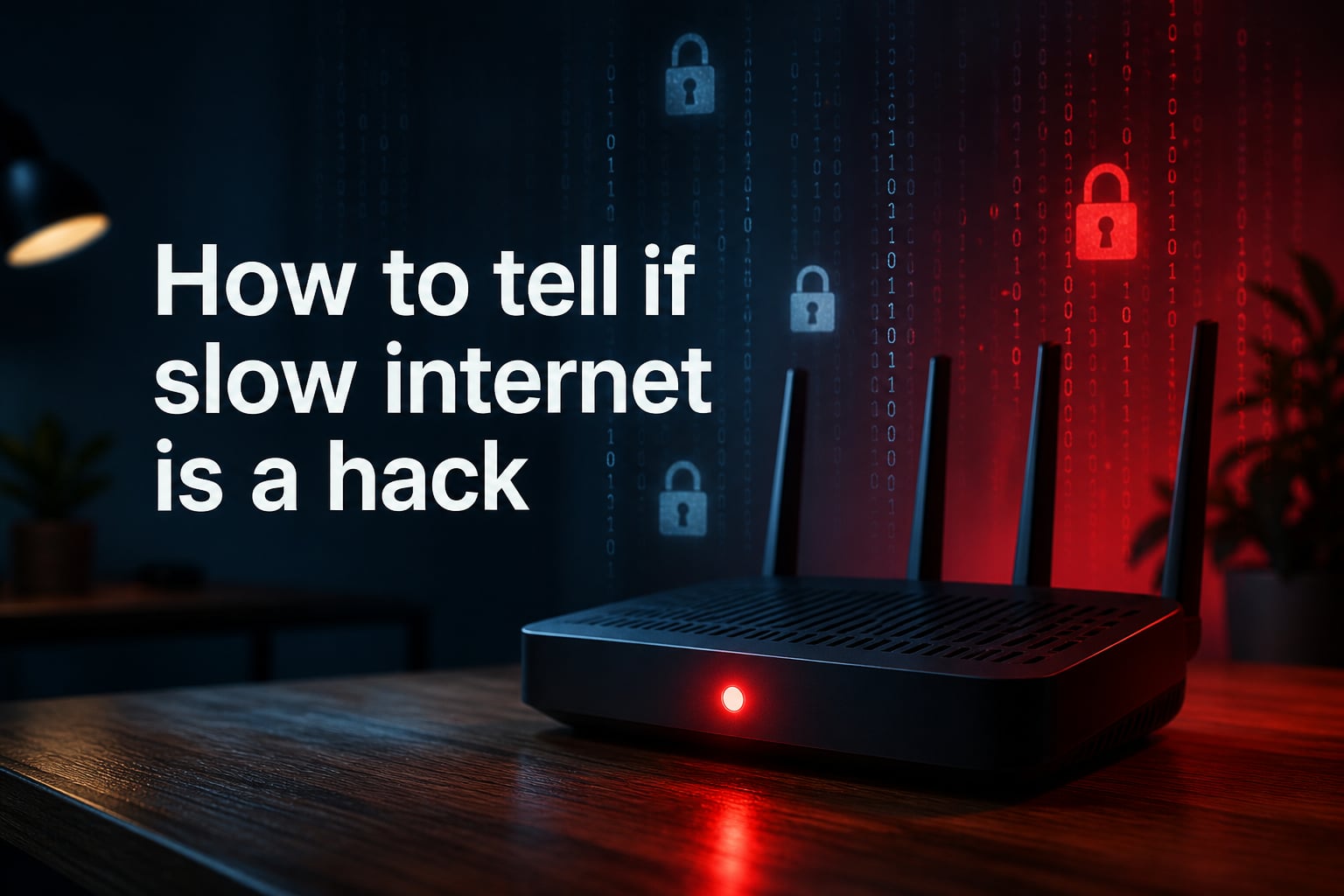 How to tell if slow internet is a hack