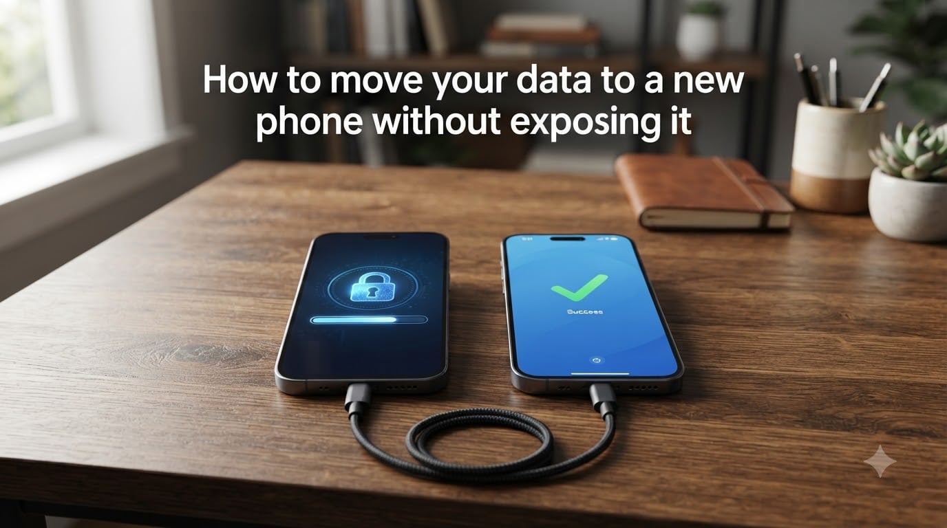 How to move your data to a new phone without exposing it
