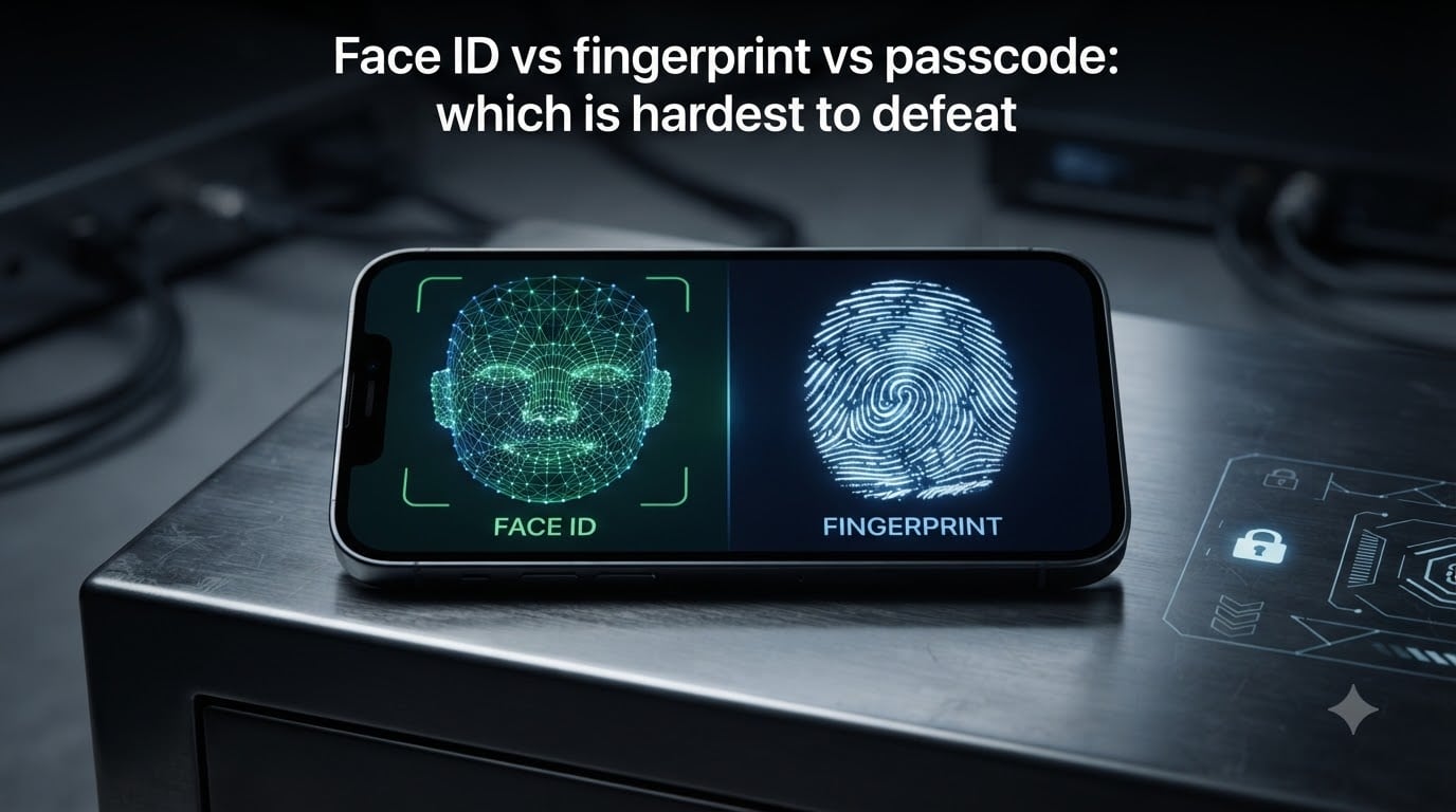 Face ID vs fingerprint vs passcode: which is hardest to defeat