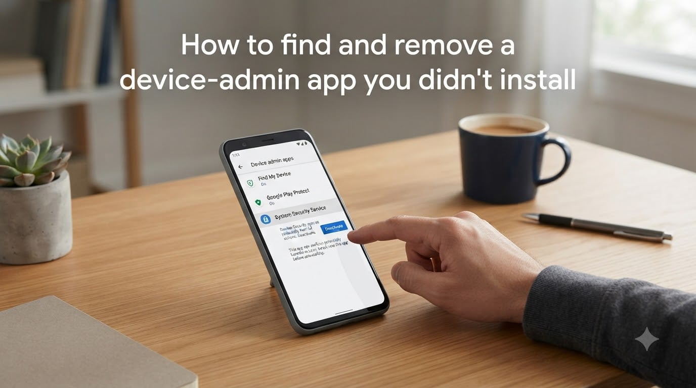 How to find and remove a device-admin app you didn't install