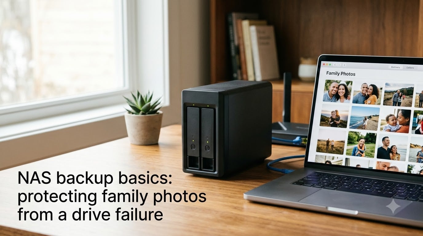 NAS backup basics: protecting family photos from a drive failure