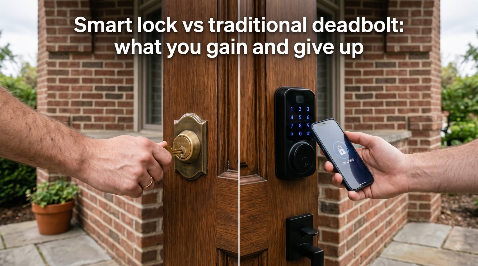 Smart lock vs traditional deadbolt: what you gain and give up