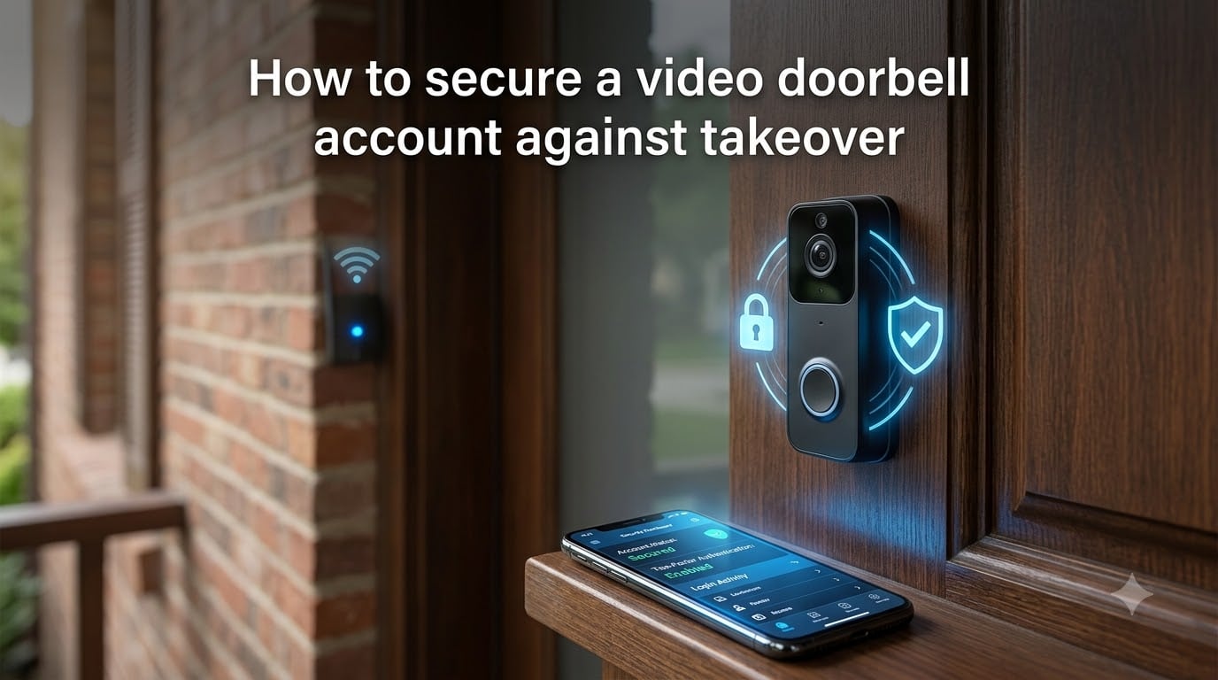 How to secure a video doorbell account against takeover