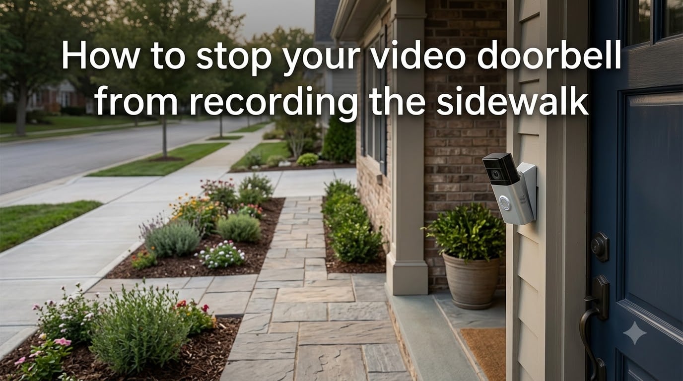 How to stop your video doorbell from recording the sidewalk