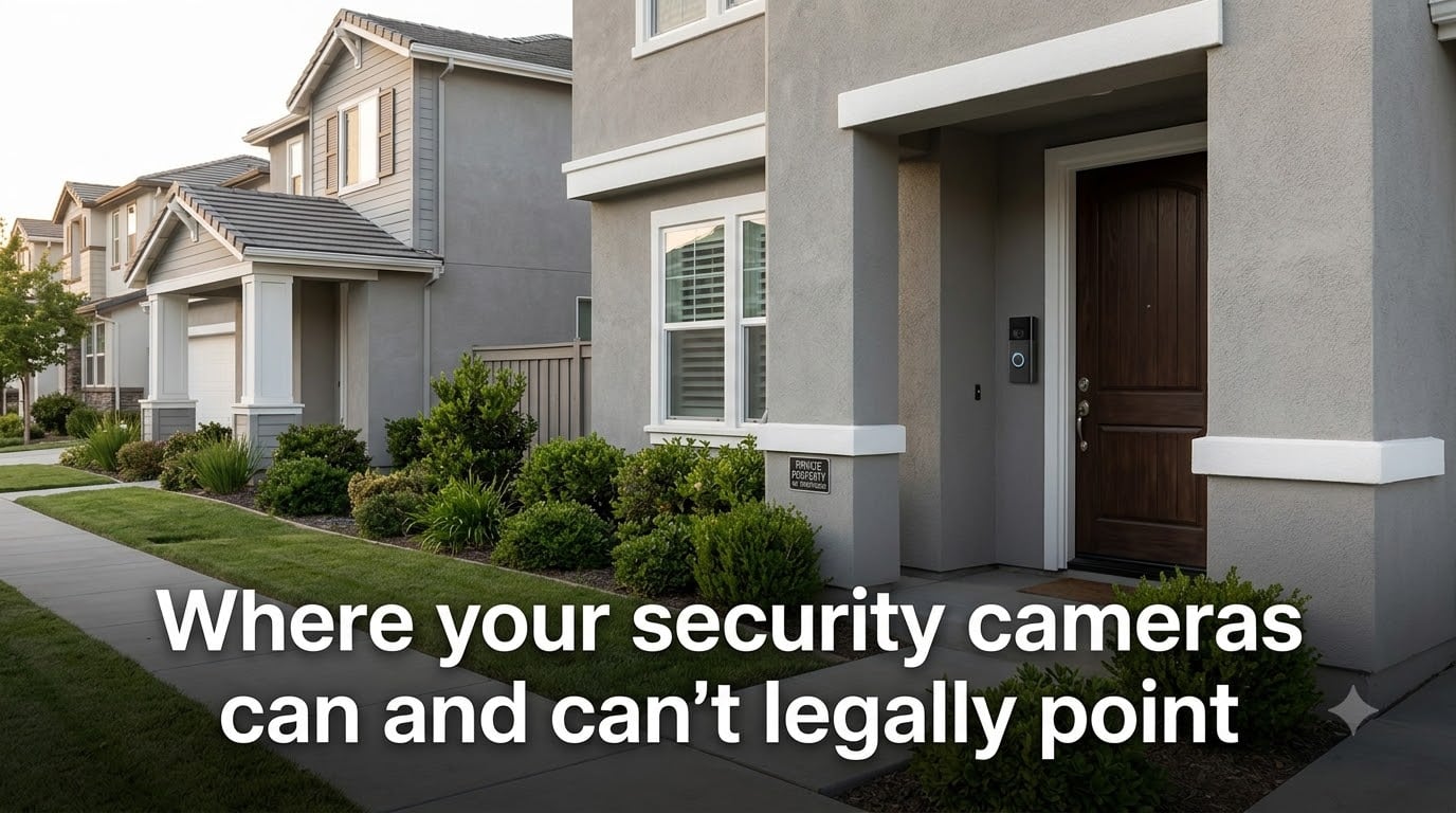 Where your security cameras can and can't legally point
