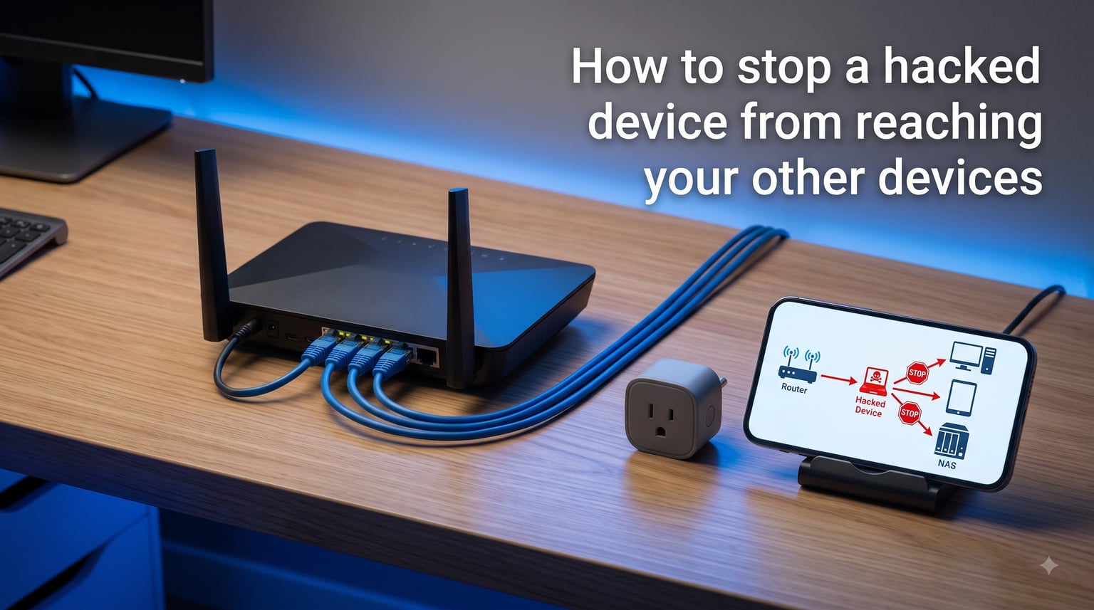 How to stop a hacked smart device from reaching your other devices