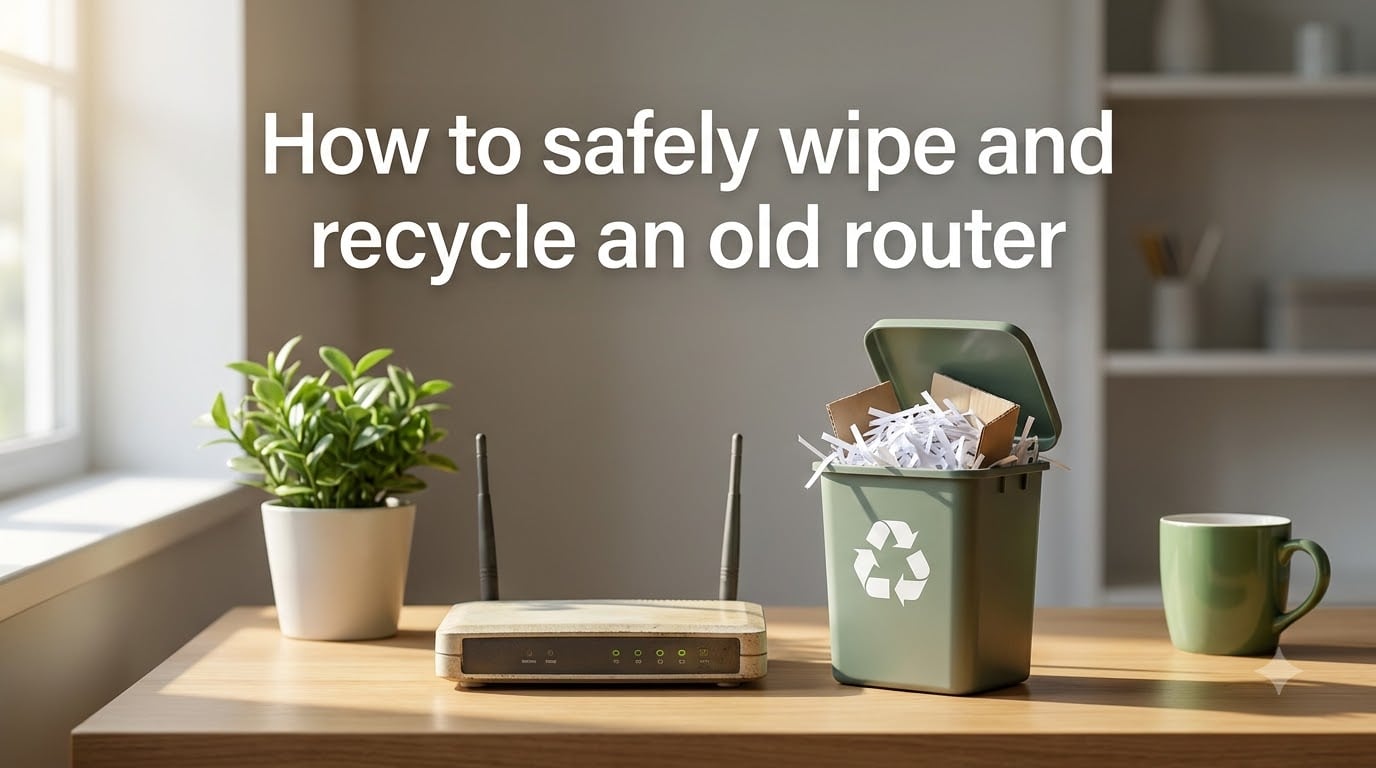 How to safely wipe and recycle an old router