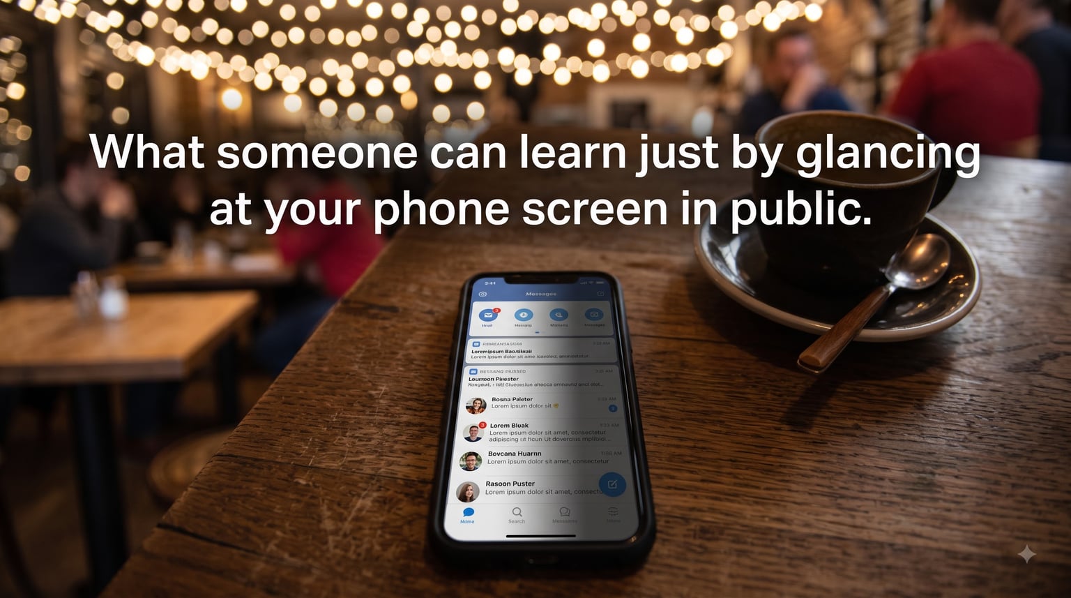 What someone can learn just by glancing at your phone screen in public
