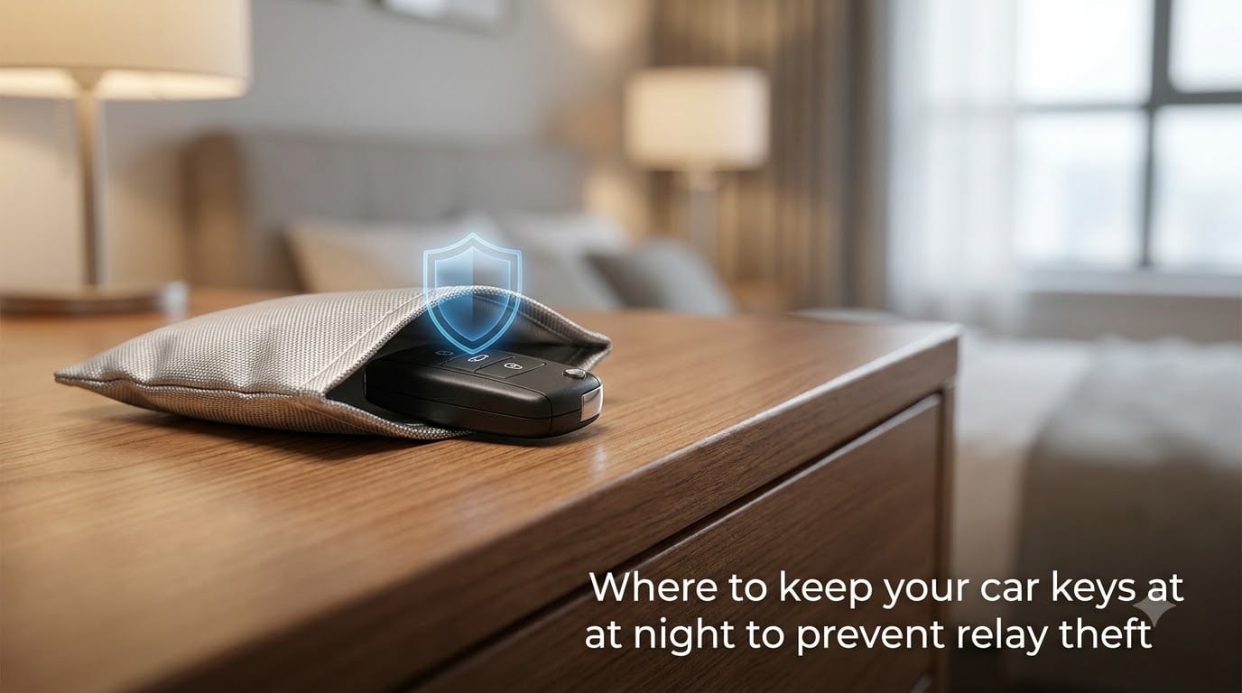 Where to keep your car keys at night to prevent relay theft