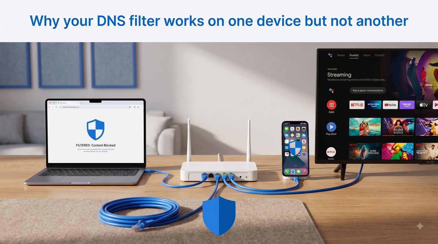 Why your DNS filter works on one device but not another