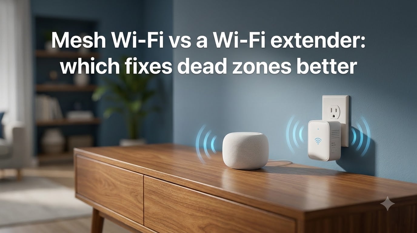 Mesh Wi-Fi vs a Wi-Fi extender: which fixes dead zones better