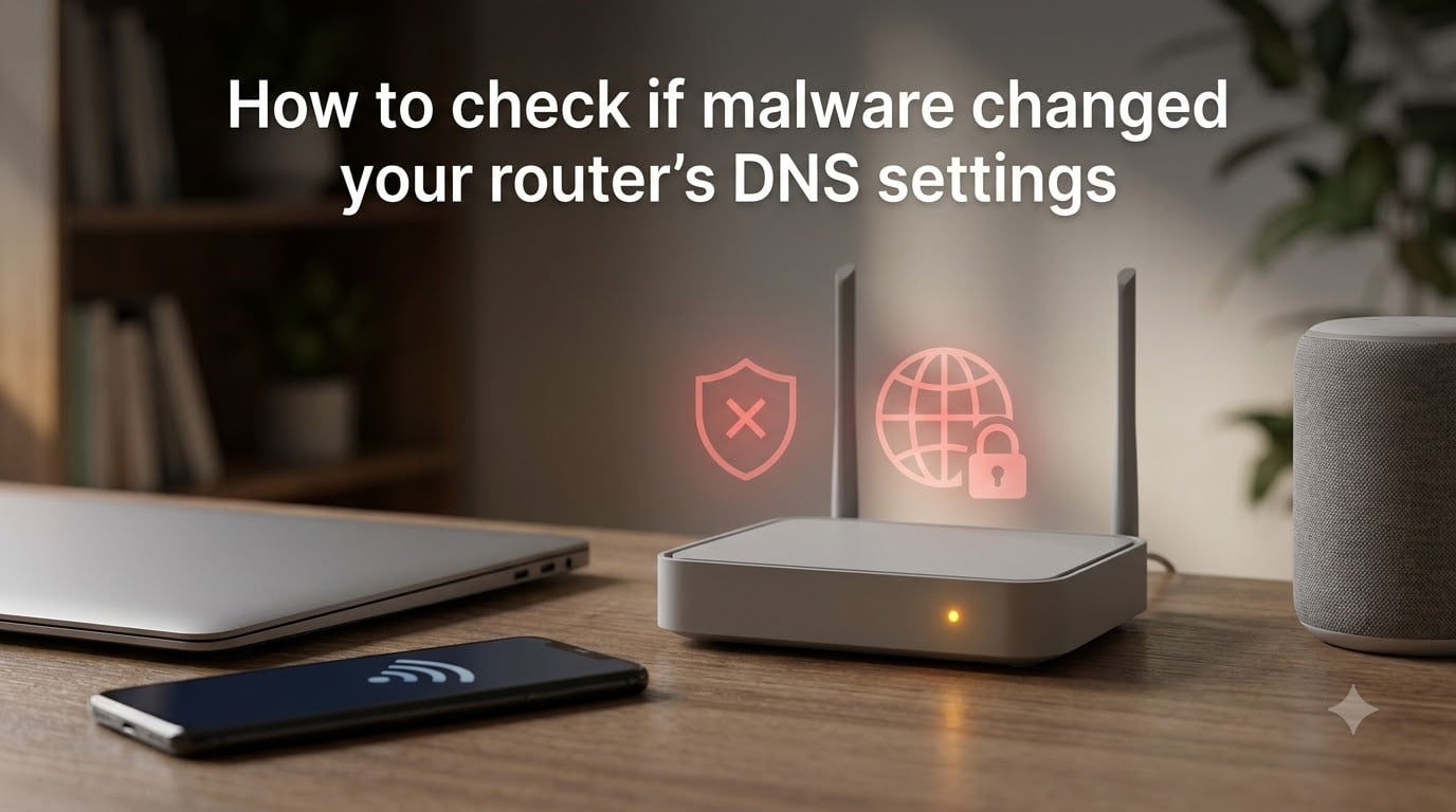 How to check if malware changed your router's DNS settings