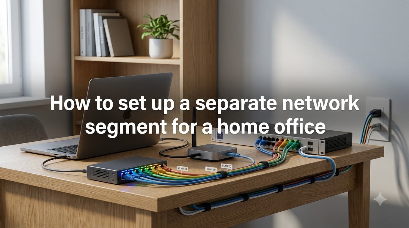 How to set up a separate network segment for a home office