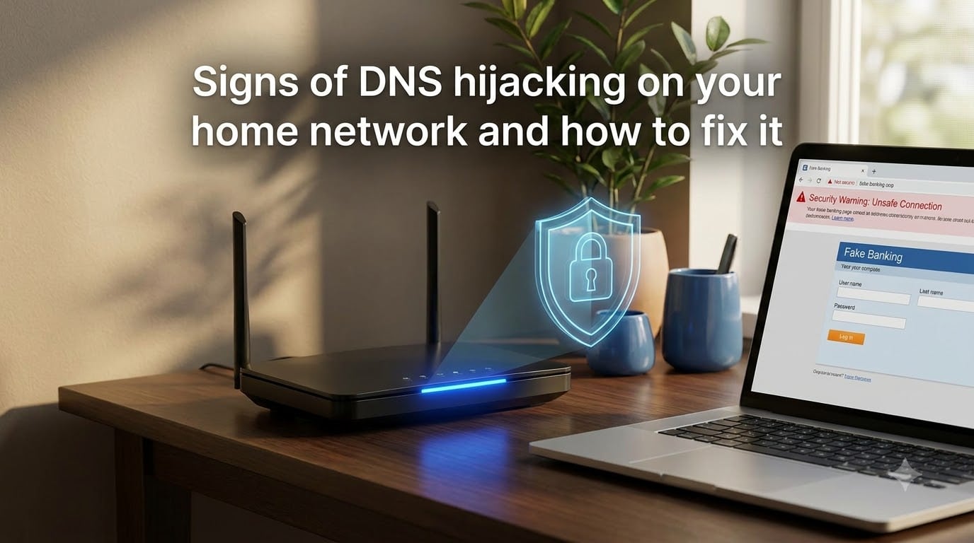 Signs of DNS hijacking on your home network and how to fix it
