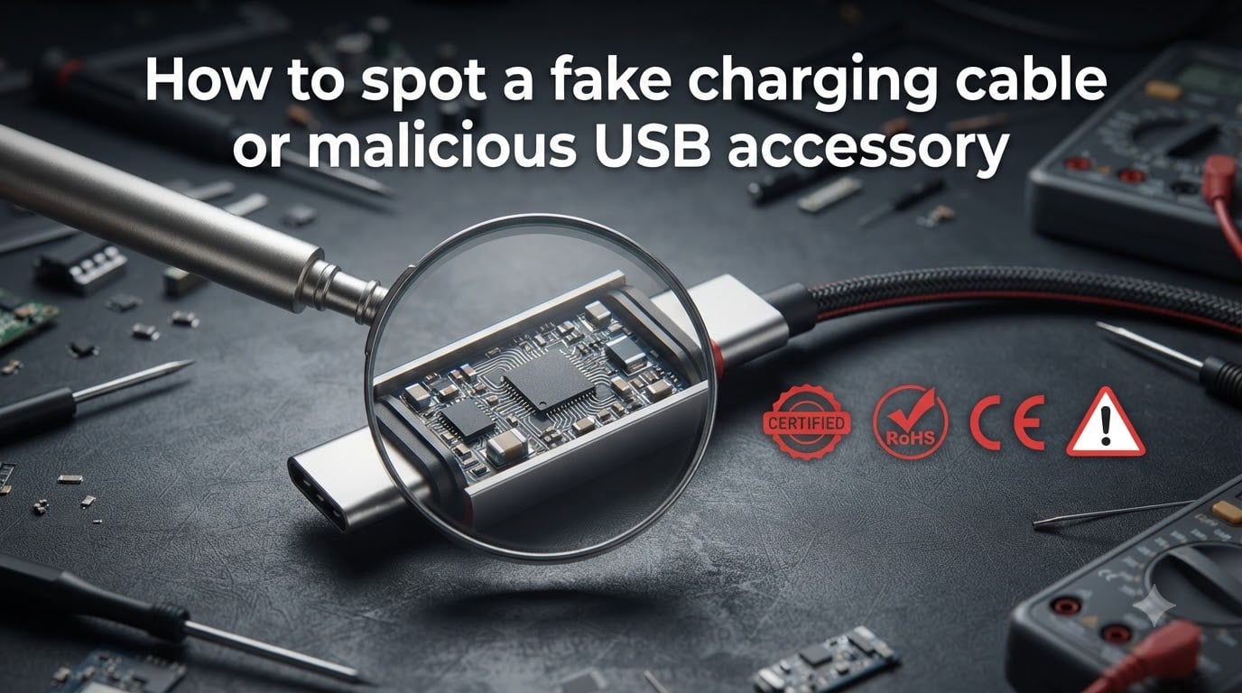 How to spot a fake charging cable or malicious USB accessory