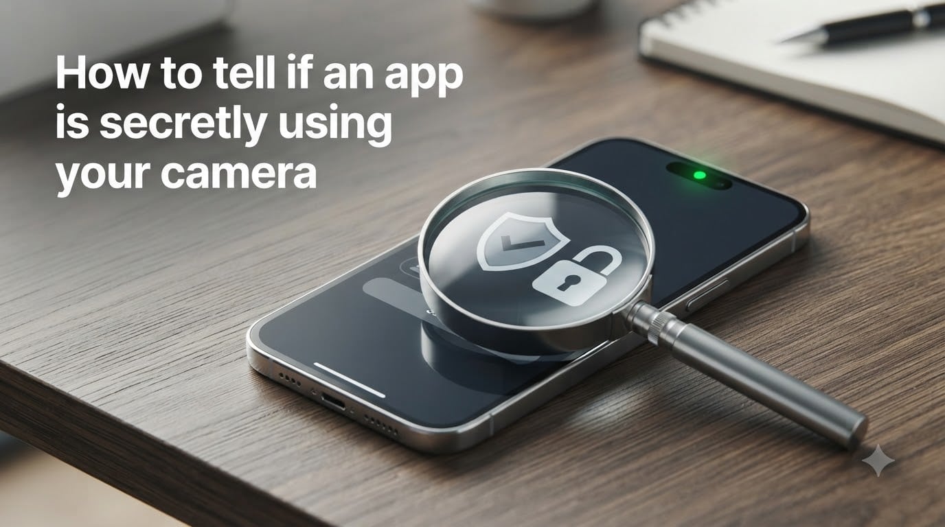How to tell if an app is secretly using your camera