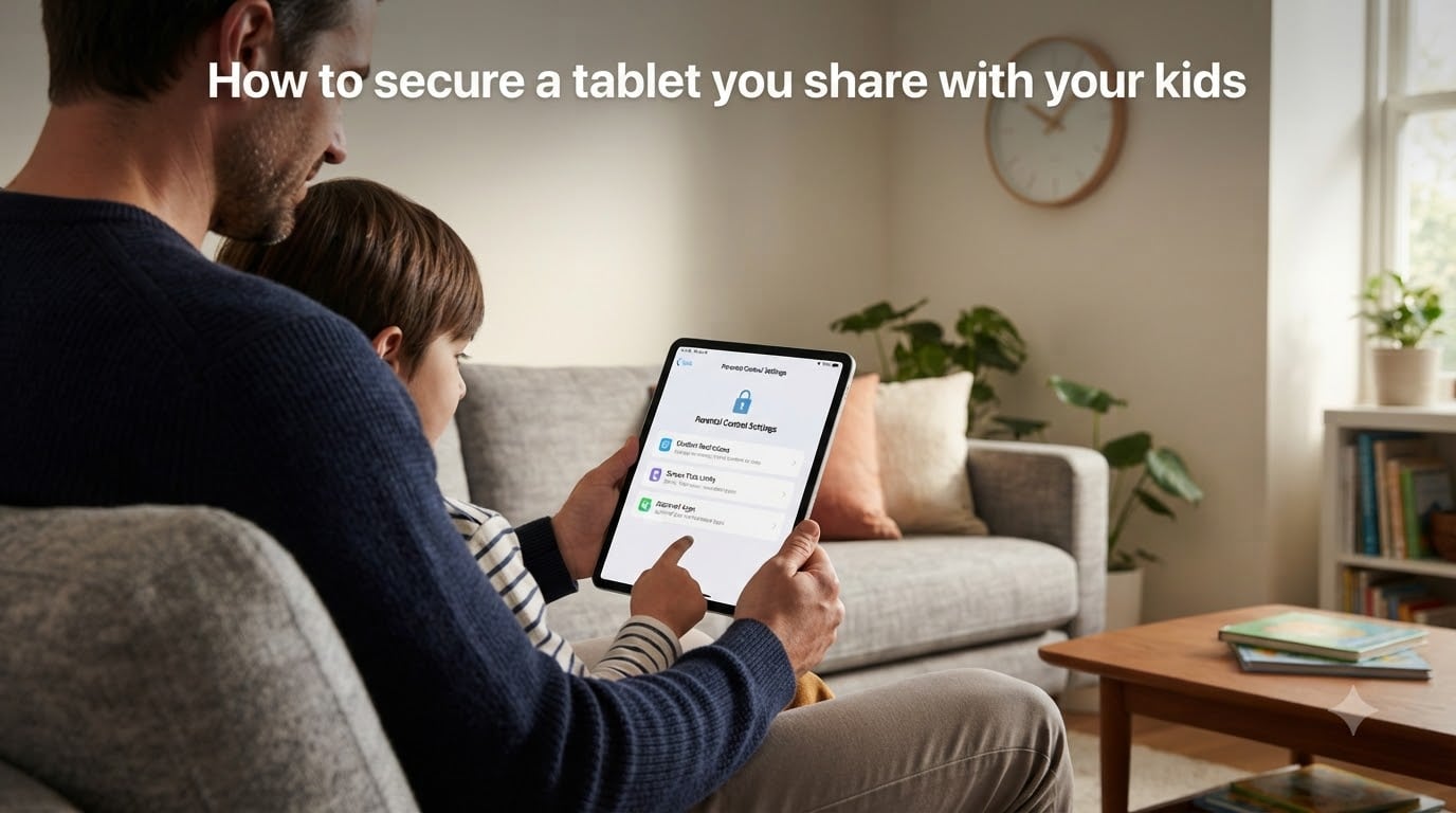 How to secure a tablet you share with your kids