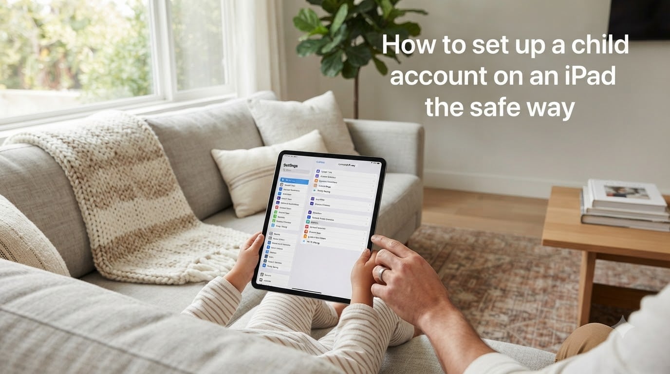 How to set up a child account on an iPad the safe way