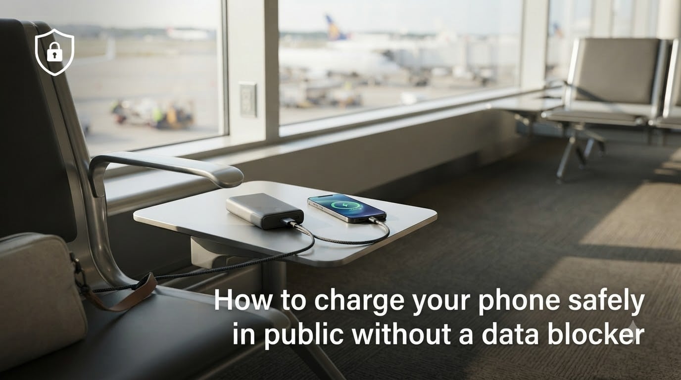 How to charge your phone safely in public without a data blocker