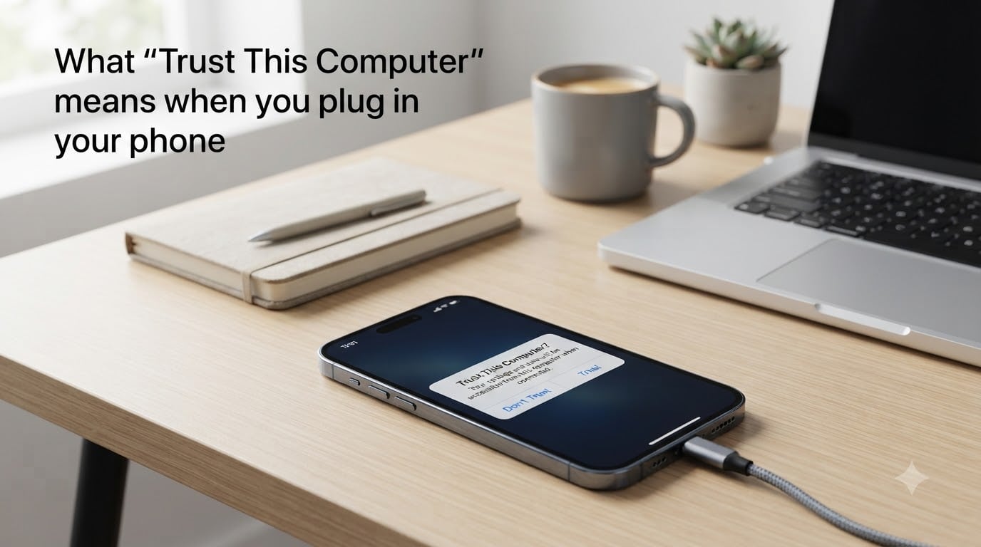 What "Trust This Computer" means when you plug in your phone
