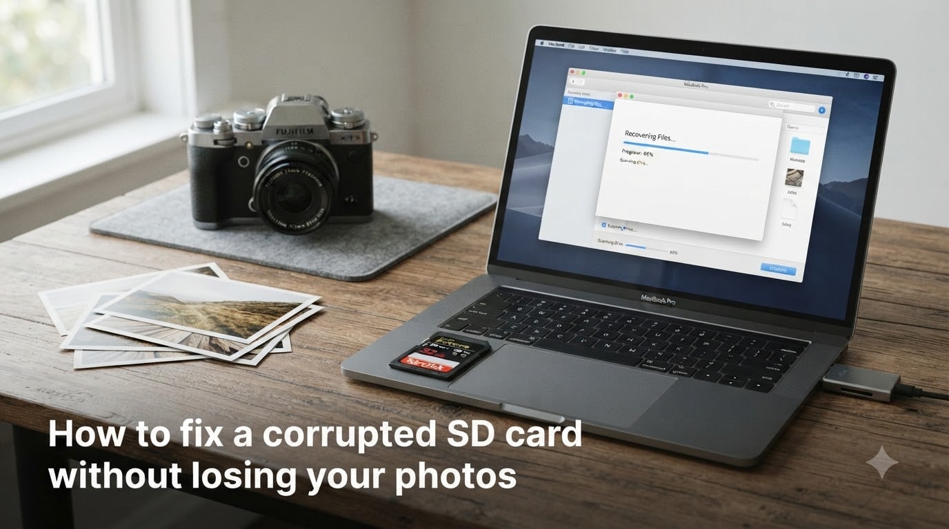 How to fix a corrupted SD card without losing your photos