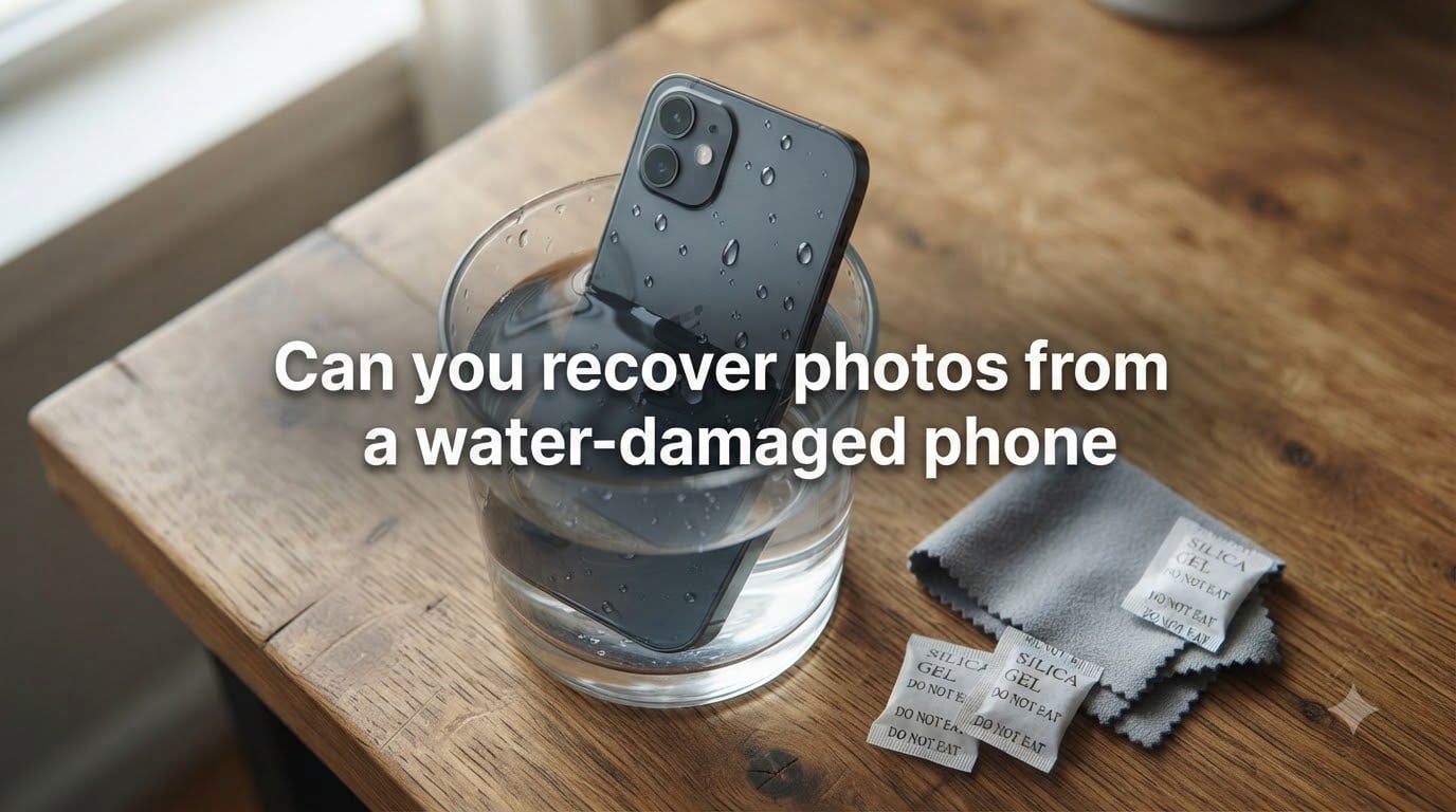 Can you recover photos from a water-damaged phone