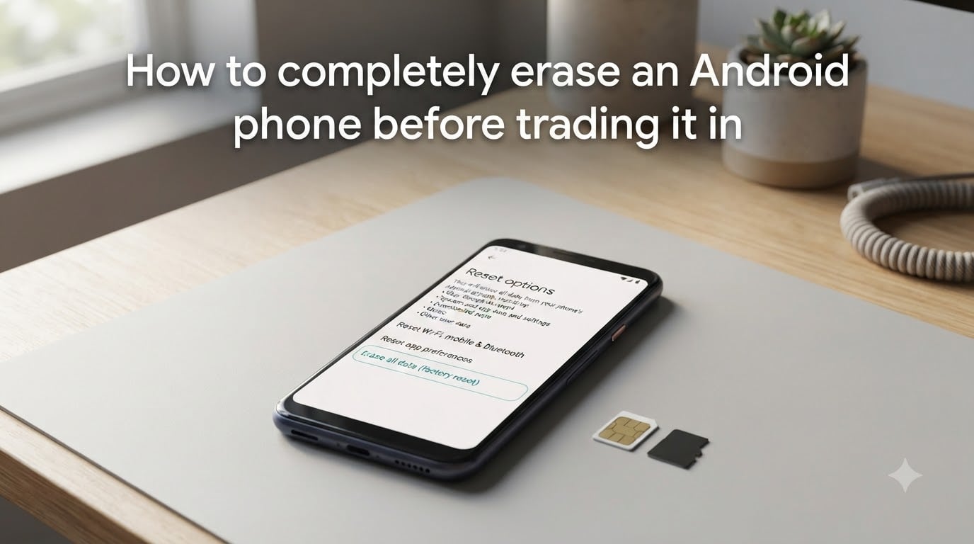 How to completely erase an Android phone before trading it in