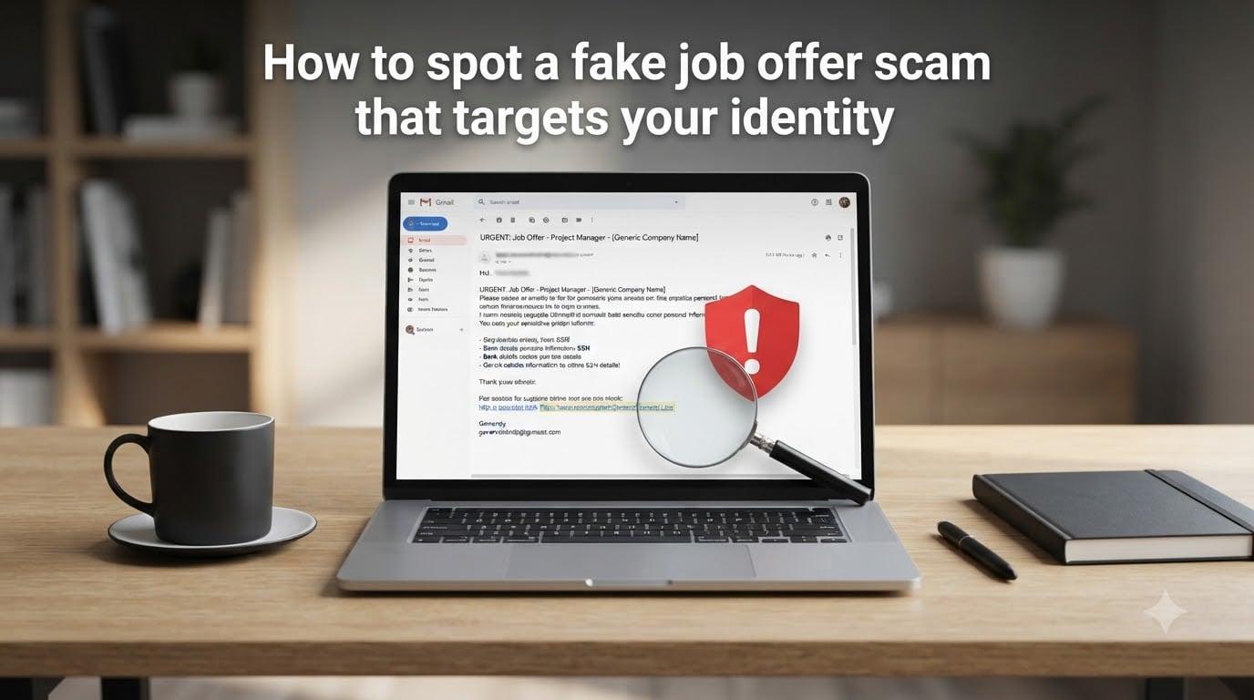 How to spot a fake job offer scam that targets your identity