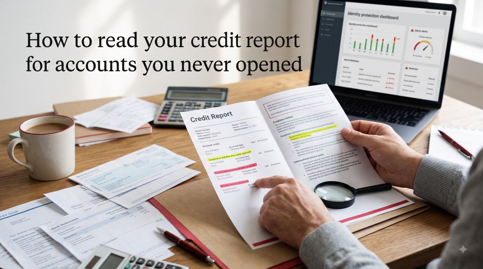 How to read your credit report for accounts you never opened