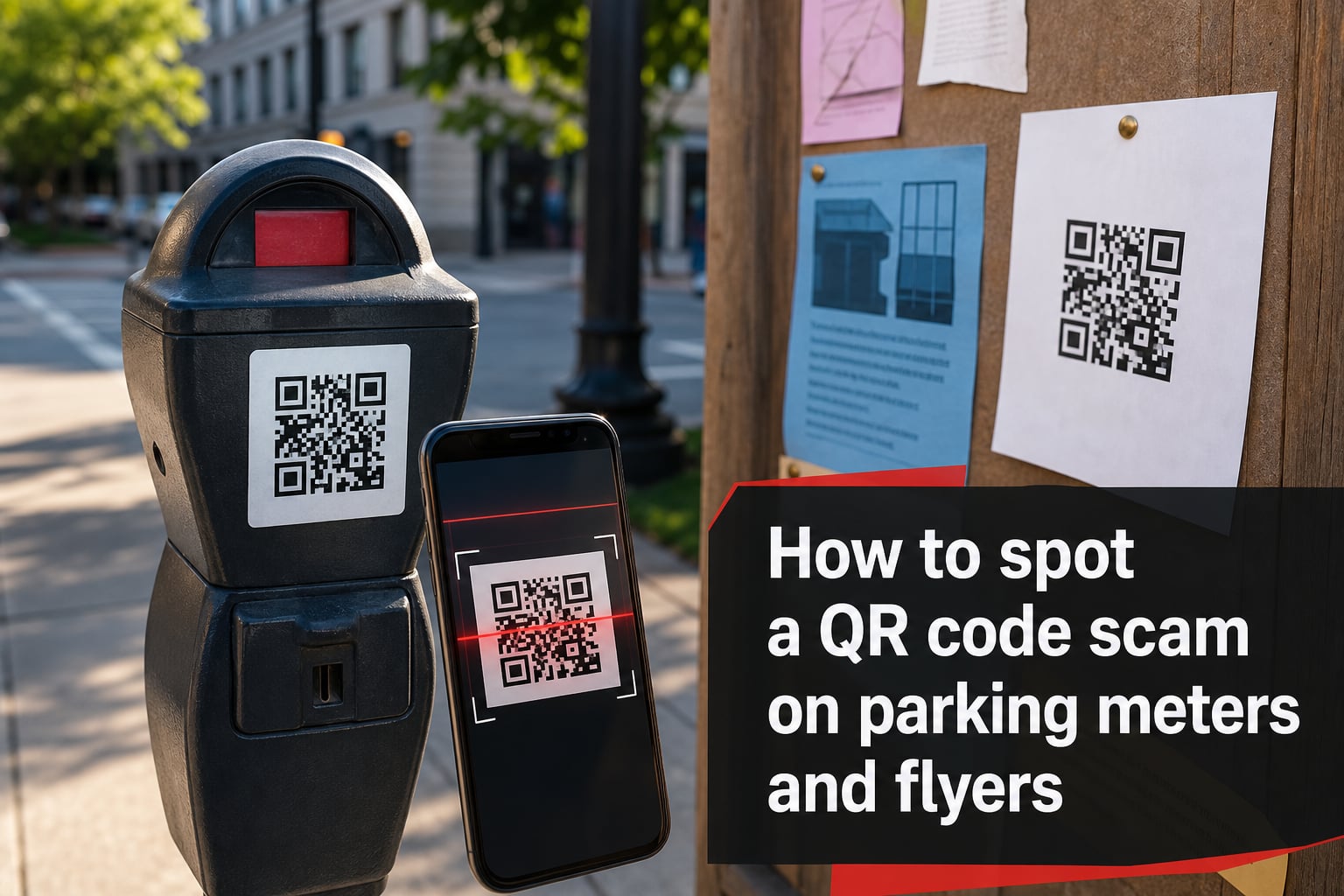 How to spot a QR code scam on parking meters and flyers