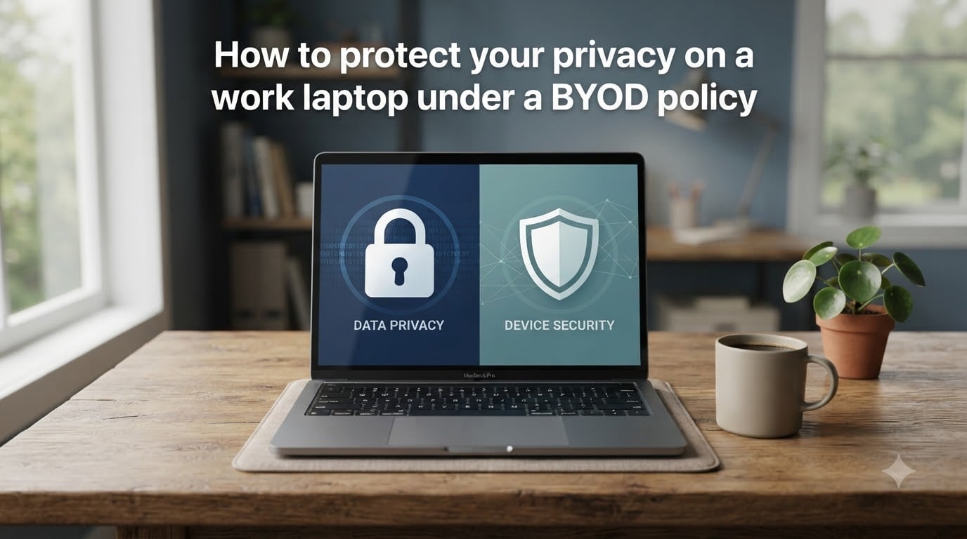 How to protect your privacy on a work laptop under a BYOD policy