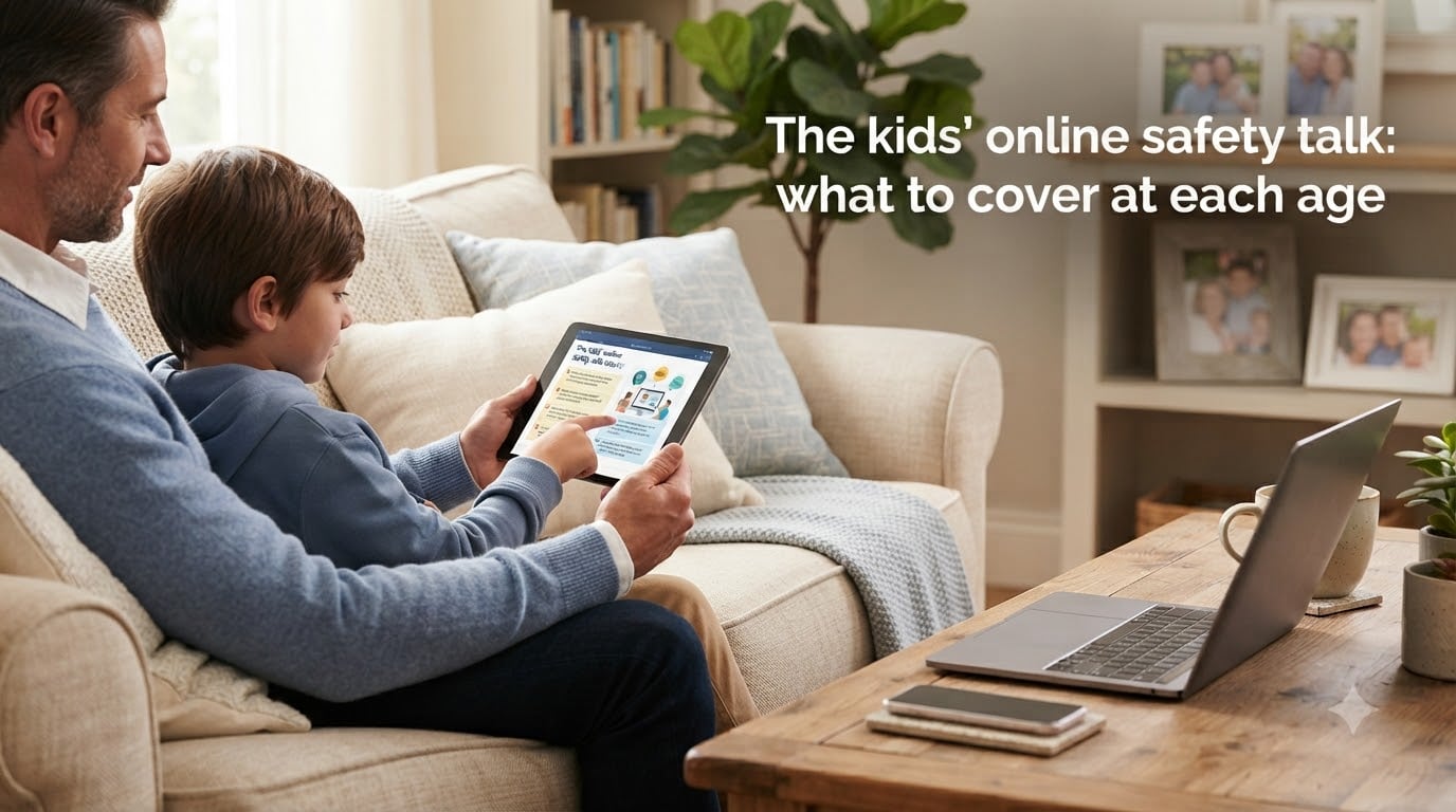 The kids' online safety talk: what to cover at each age