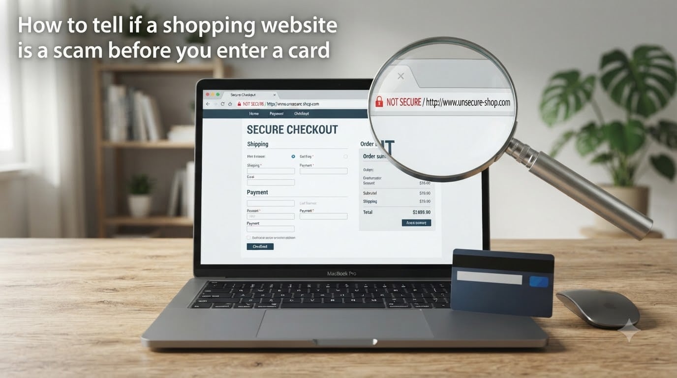 How to tell if a shopping website is a scam before you enter a card