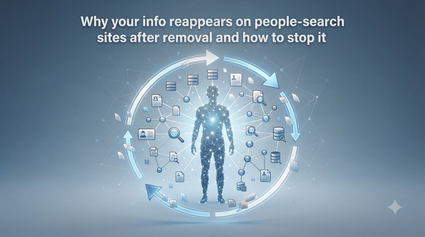 Why your info reappears on people-search sites after removal and how to stop it