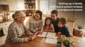 Setting up a family safe-word system to beat grandparent scams