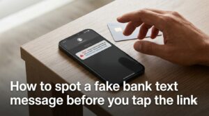 How to spot a fake bank text message before you tap the link