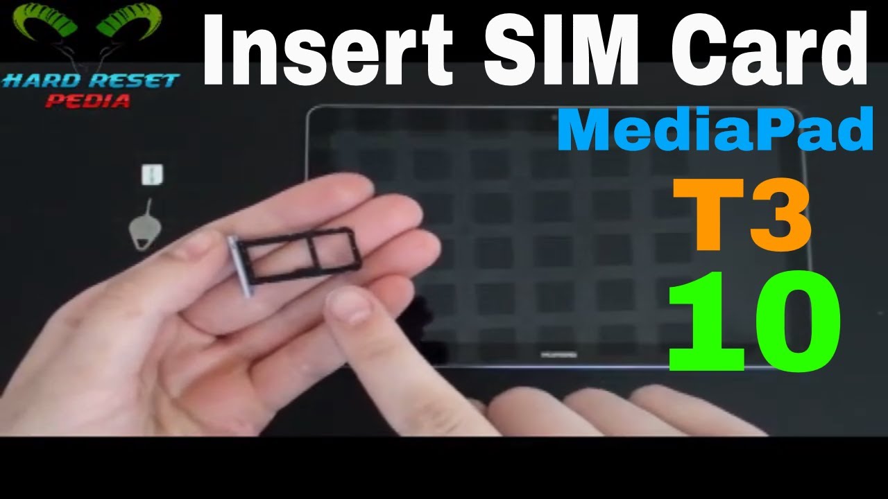 Como introducir tarjeta sim en tablet huawei mediapad t3 10