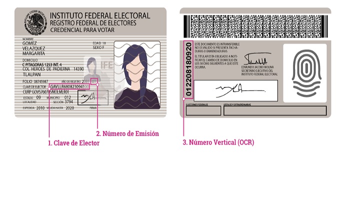ÉSTE es el folio de identificación del INE para poder votar en México